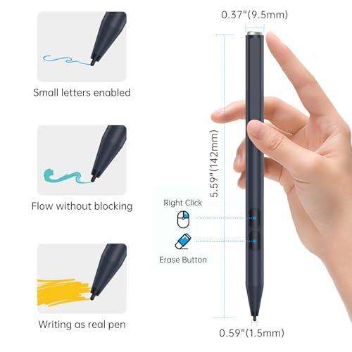 tesha Stylus Pen for ASUS Touchscreen Devices, Active Digital Pen with Ultra-Fine Tip, 1024 Pressure Sensitivity, Palm Rejection for Precision Drawing and Writing - Image 4