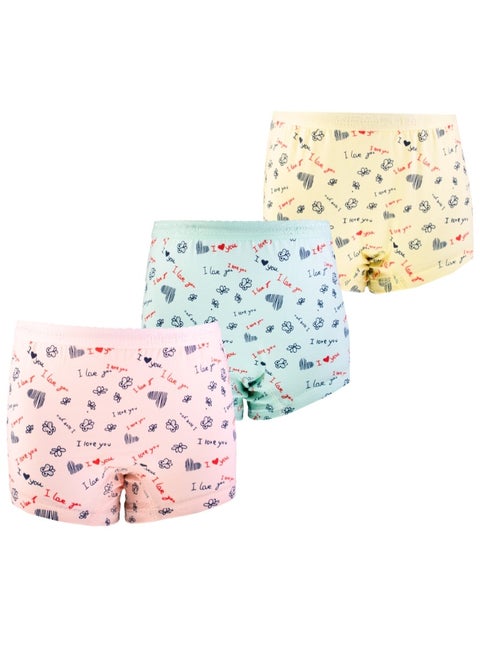 Underwear set of 3 Boxers for Girls