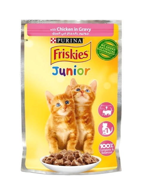 Friskies Wet Food With Chicken In Gravy For Junior Cats, 85g