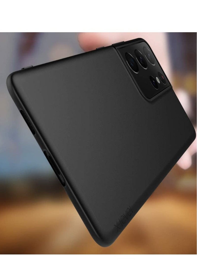 إيف حافظة سامسونج جالاكسي S21 الترا نحيفة وناعمة من مادة TPU فائقة النحافة [سلسلة Guardian] S21 Ultra غطاء خلفي للهاتف خفيف الوزن وطبقة نهائية غير لامعة متوافقة مع سامسونج S21 الترا - Image 3