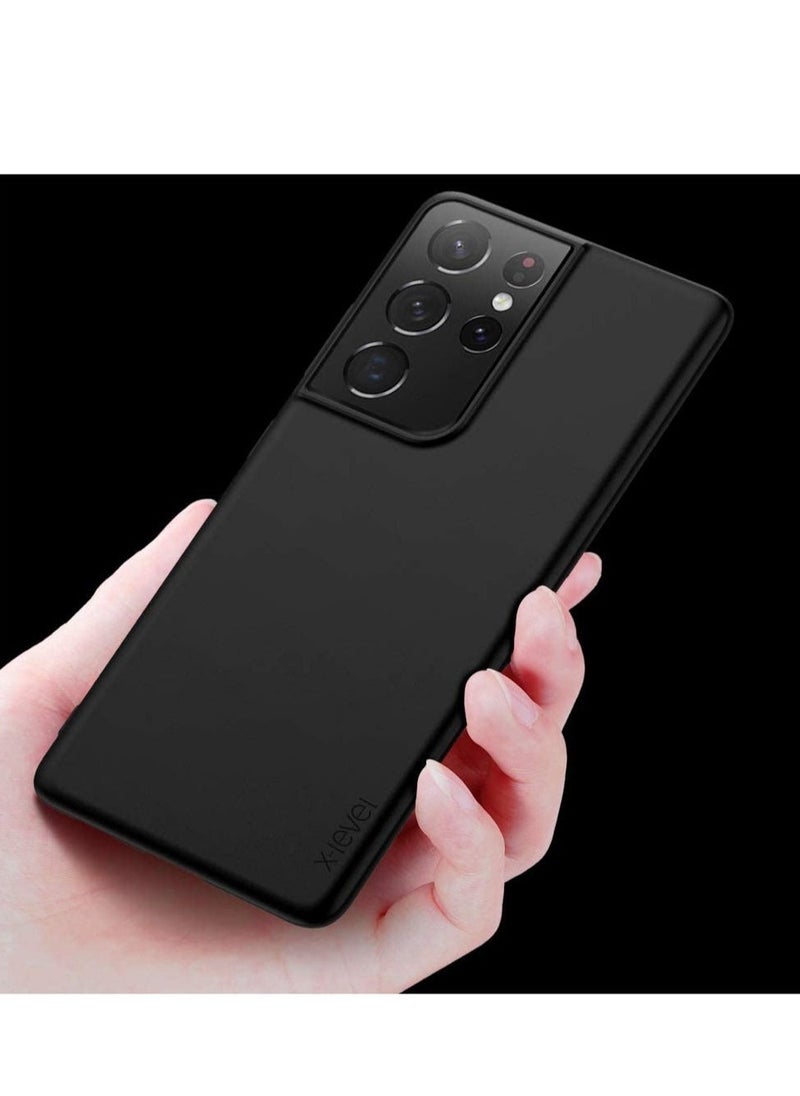 إيف حافظة سامسونج جالاكسي S21 الترا نحيفة وناعمة من مادة TPU فائقة النحافة [سلسلة Guardian] S21 Ultra غطاء خلفي للهاتف خفيف الوزن وطبقة نهائية غير لامعة متوافقة مع سامسونج S21 الترا - Image 4