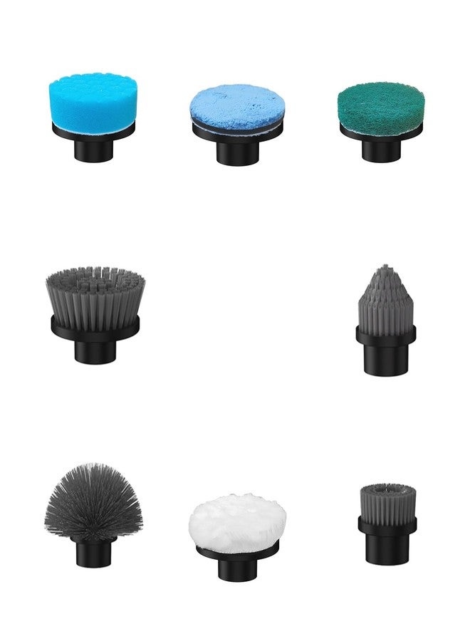 Leebein 8PCS Replacement Brush Heads with Extra Dome Brush for Leebein 2025 New Upgraded YMG-825 Spin Scrubber - Image 1