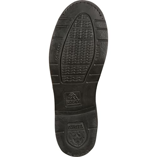 ROCKY Dress Leather High Gloss Chukka, Black, Size 10(ME) - Image 3