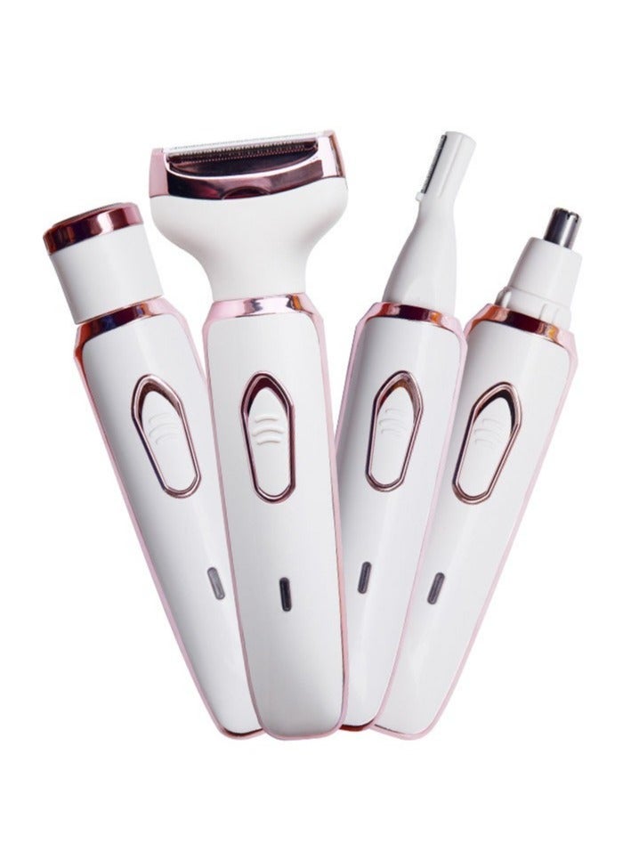 Electric Razor for Women, 4-in-1 Women's Body Hair Removal, Public Shaver Bikini Trimmer Eyebrow Face Underarm, Portable Ladies Shaver, Epilator, USB Rechargeable - Image 2
