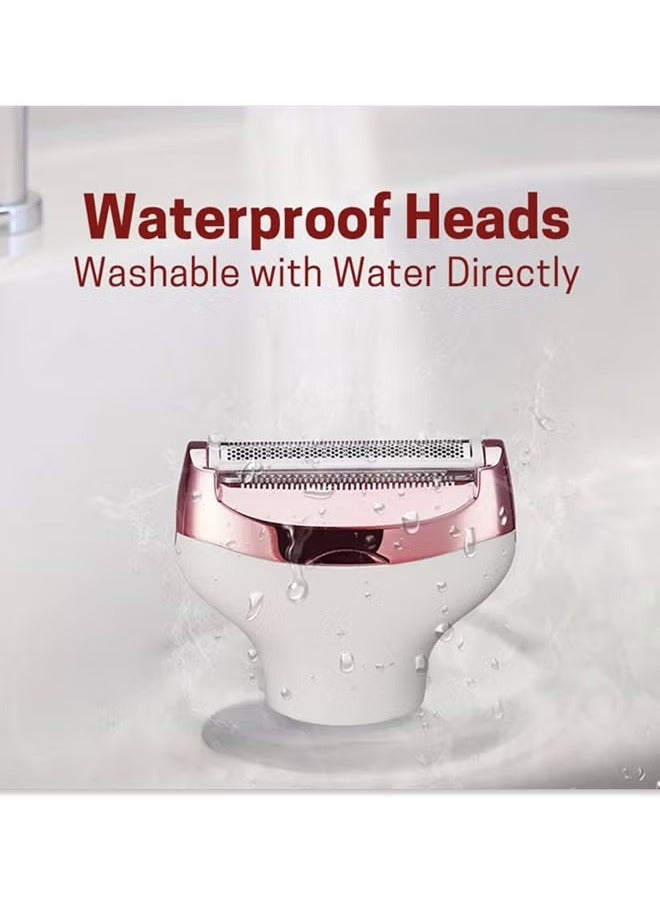 Electric Razor for Women, 4-in-1 Women's Body Hair Removal, Public Shaver Bikini Trimmer Eyebrow Face Underarm, Portable Ladies Shaver, Epilator, USB Rechargeable - Image 5