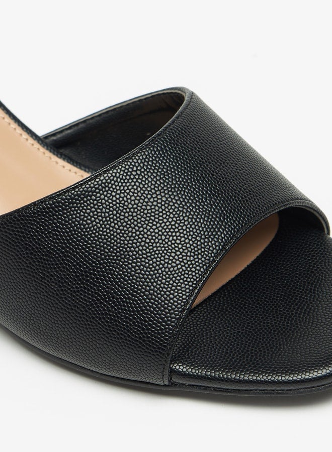 Flora Bella By Shoexpress Solid Slip On Sandals with Wedge Heels  - Image 5
