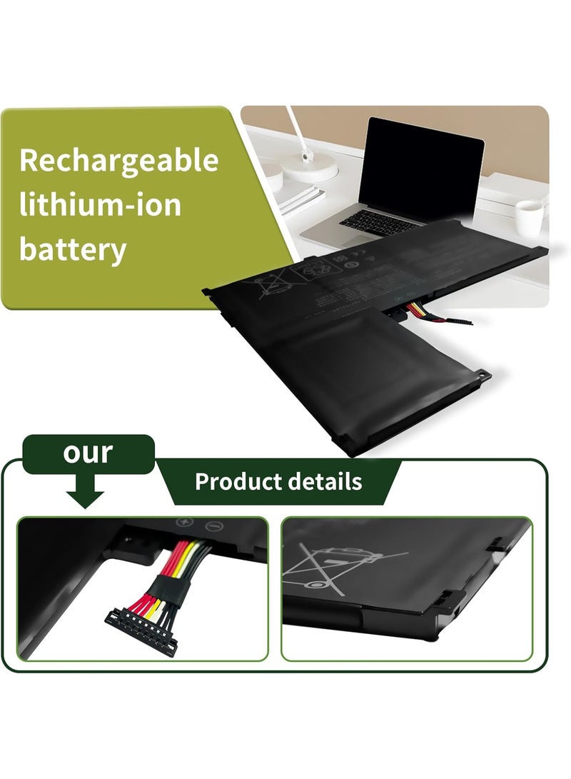 Terabyte 5.2V 50Wh B41N1532 0B200-02010100 Replacement Laptop Battery for ASUS ZenBook Flip Q504U Q504UA Q504UAK Q534UA UX560UAK B41N1532  Asus ZenBook Flip UX560UA-FZ020T, ZenBook Flip UX560UA-FZ015T Laptop Battery - Image 5