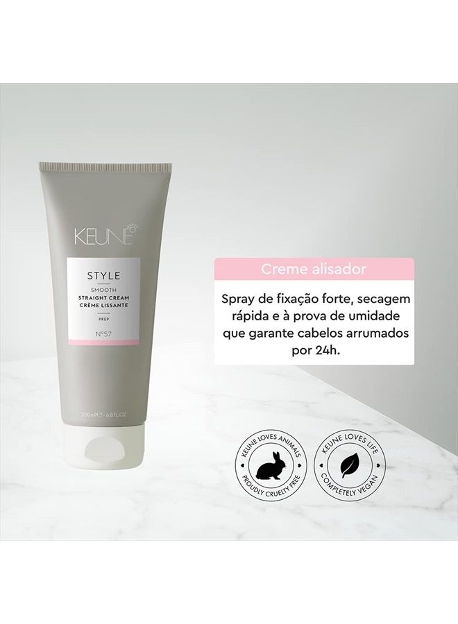 Keune كريم تصفيف الشعر للحصول على شعر ناعم، 6.8 أونصة سائلة (عبوة واحدة) - Image 4