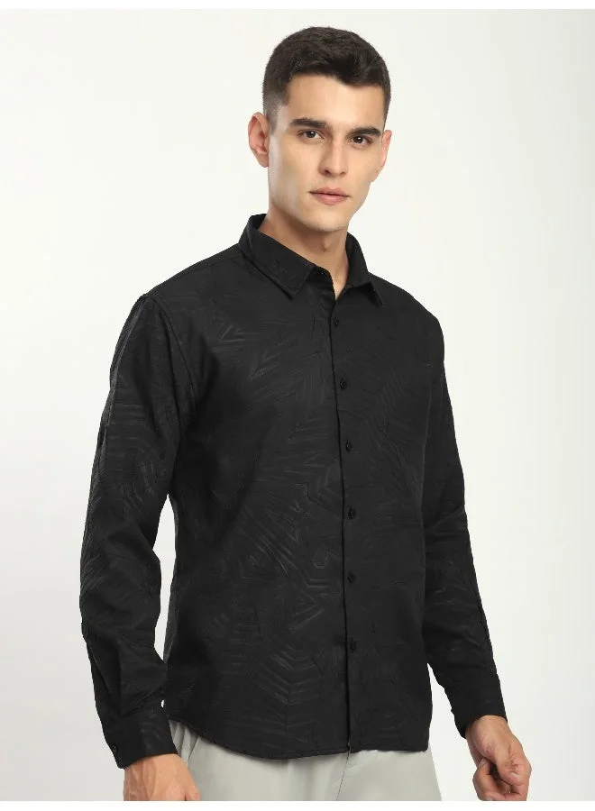 Beyoung Black Crushed Shirt