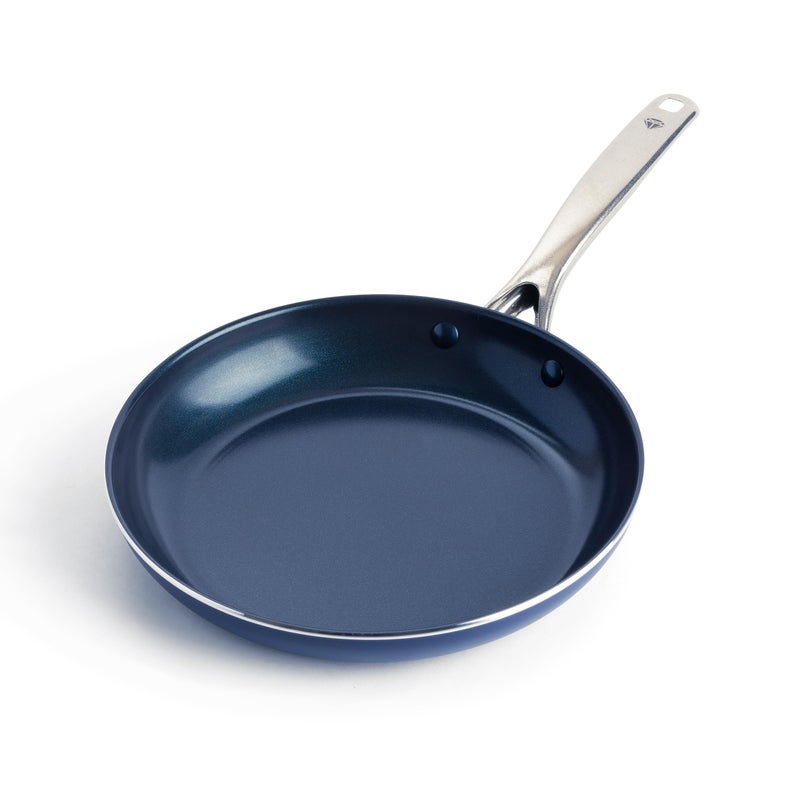 Blue Diamond 10" Nonstick Frying Pan Skillet, Diamond Infused PFAS & PTFE-Free Ceramic Pot, Dishwasher & Oven Safe, Stay Cool Handle, Durable Non Toxic Metal Utensil Safe, Egg & Omelet Pan, Blue - Image 1