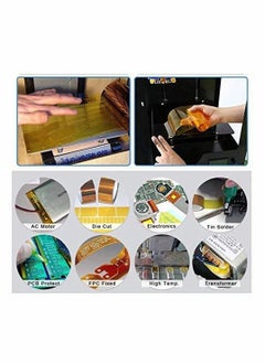 Excefore PTFE Teflon Sheet, 2 Pack 12 x 16" and 2 Rolls 10mm X 33m Heat Resistant Sublimation Tape, Heat Press Transfer Non Stick Paper Reusable Heat Resistant Craft Mat for Heat Press Machines  - Image 3