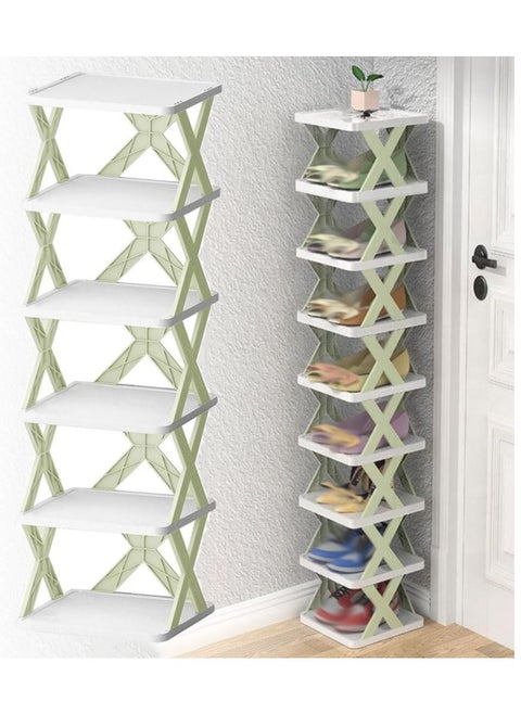 9 Layer Shoe Rack Organizer,Detachable, Space Saving, PP Material, Easy Assembly, Large Capacity, Versatile Storage