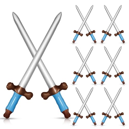 CANIPHA 12Pcs Inflatable Pirate Swords Set 24In Plastic Swords for Birthday Theme Party Halloween Costume Cosplay Supplies Stage Props - Image 1