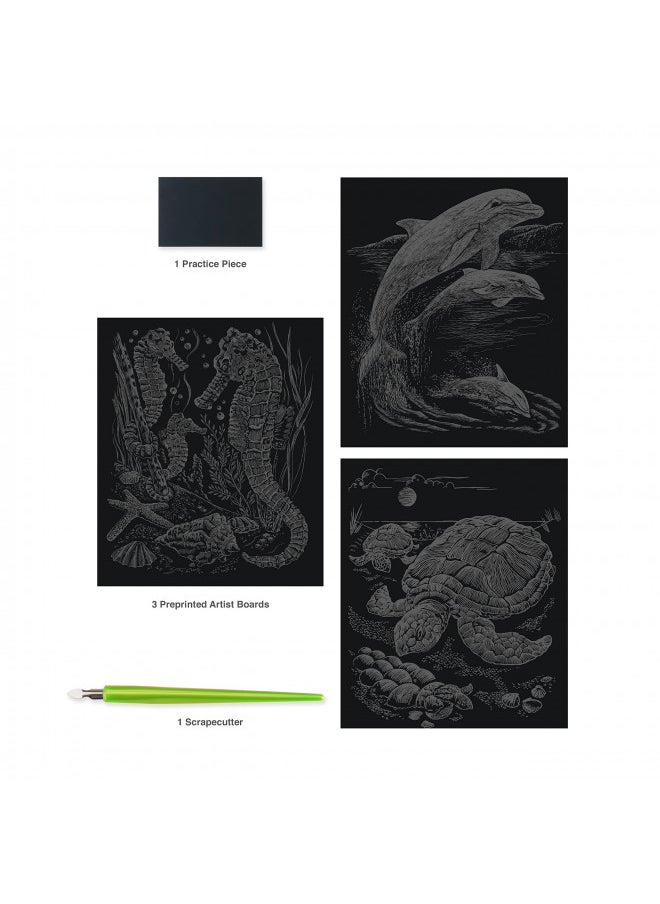 Royal & Langnickel Royal and Langnickel Engraving Art 3 Design Value Pack, Silver  - Image 3