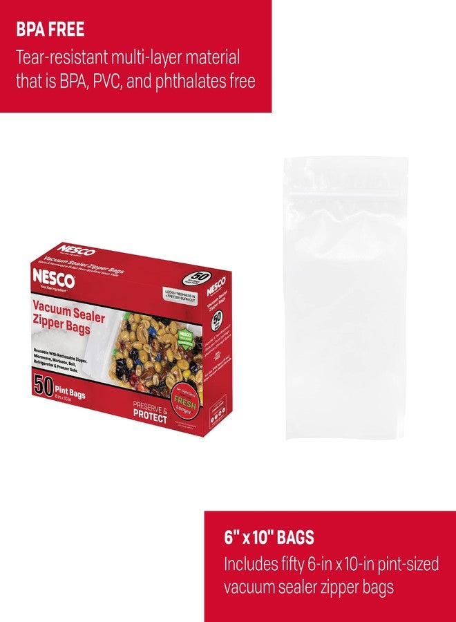 Nesco Vacuum Sealer Pint Zipper Bags - 50 count - Image 3