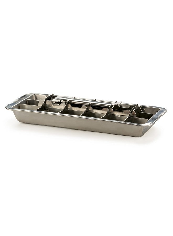 RSVP International RSVP International Endurance® Vintage Inspired Ice Cube Tray, 11" | Retro Design for Bars & Kitchens | Levers Remove Cubes | Heavy Duty Stainless Steel | Dishwasher Safe  - Image 1