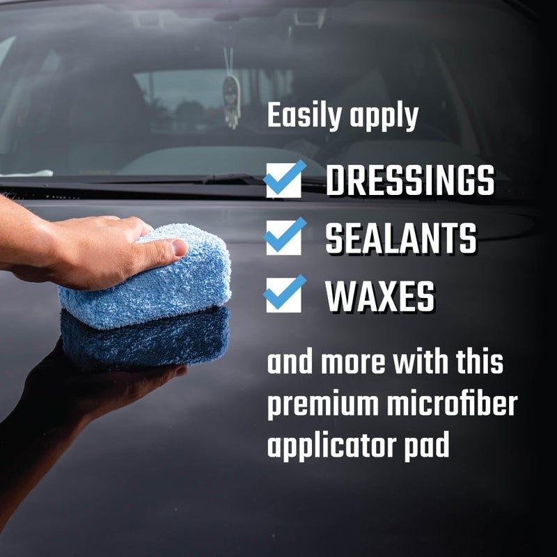 Chemical Guys Premium Grade Microfiber Applicator Pads - 2 Pack - Ultra-Soft Foam Core Detailing Pads for Wax, Sealant, Dressing, Interior & Exterior Car Care (MIC_292_02) - Image 3