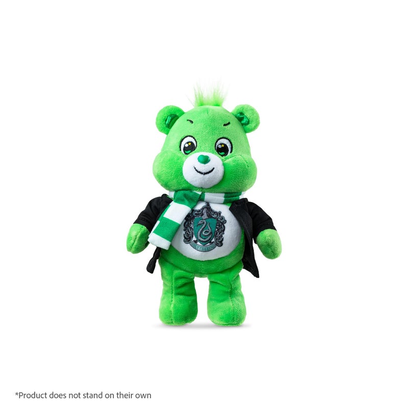 Care Bears هاري بوتر × دمى العناية - دمية محشوة بطول 8 إنش - دمية ناعمة وقابلة للعناق، حيوان محشو للبنات والأولاد، أعمار 4 سنوات فما فوق، دب حظ منزل سليذرين - Image 2