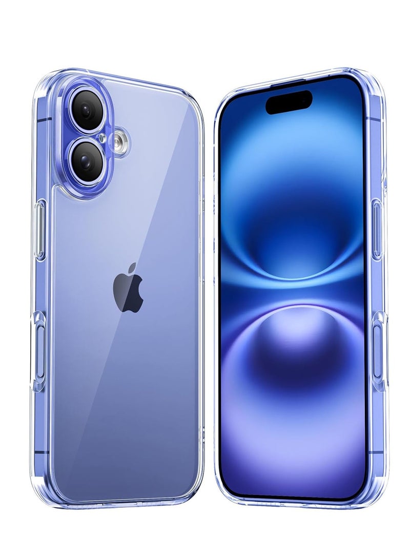 بورتوني غطاء حافظة iPhone 16 مقاس 6.1 بوصة مقاوم للخدش، غطاء ناعم من مادة TPU لهاتف iPhone 16 بفتحات دقيقة، حافظة واقية سهلة التركيب متوافقة مع هاتف Apple iPhone 16 - Image 1