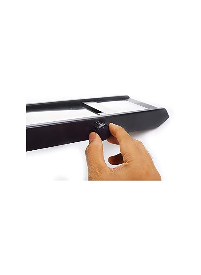 S-TOP Adjustable Plastic Slicer, 1-Piece, Black/Silver - Image 3