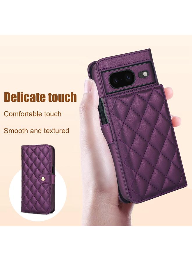 Green Tiger Case For Google Pixel 8 Crossbody Multifunction Rhombic Leather Phone Case - Image 3