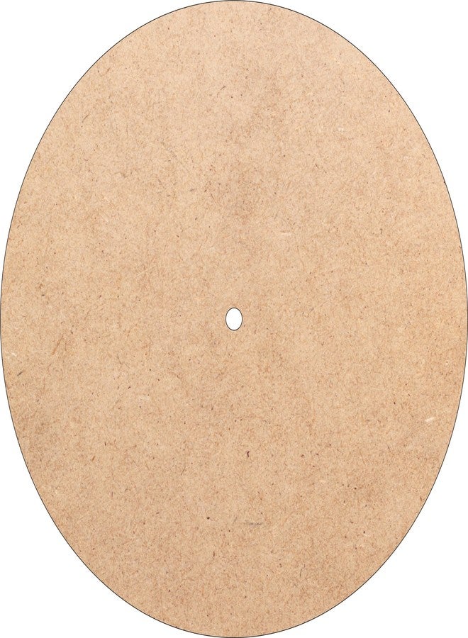 Gnexin قاعدة ساعة GNEXIN MDF دائرية بقطر 4 مم، وجه ساعة فارغ، مناسبة لصنع الساعات، أعمال فنية من الراتنج، ديكور (12 بوصة) - Image 1