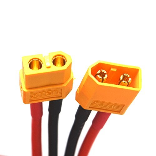 Padarsey 2 Pair XT60 Connector Female/Male W/Housing 10CM Silicon Wire 14AWG - Image 5