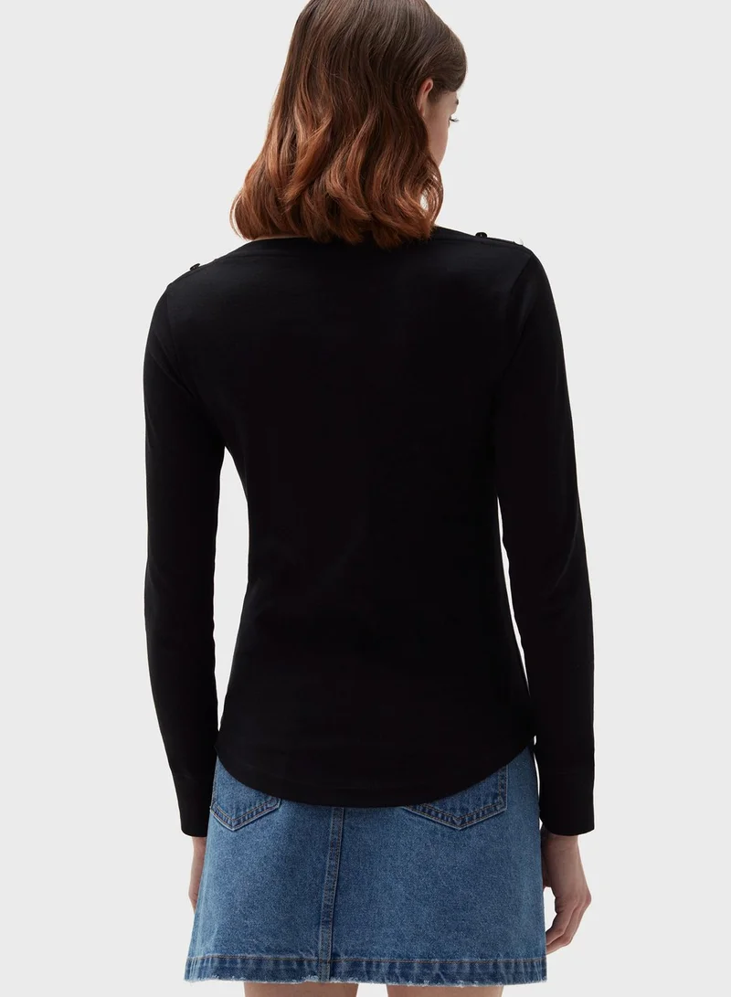 Ovs Boat Neck T-Shirts