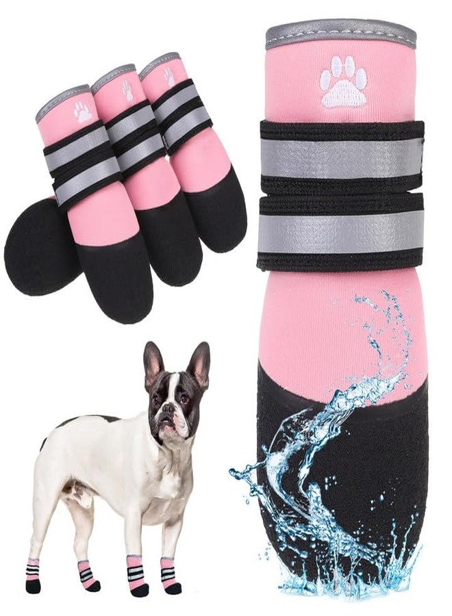 KOOLTAIL Dog Shoes for hot/Cold Pavement, Waterproof Dog Booties to Prevent Licking for Small Medium Large Size Dogs, Anti-Slip Dogs Boots & Paw Protectors Socks for Hardwood Floor - Image 1
