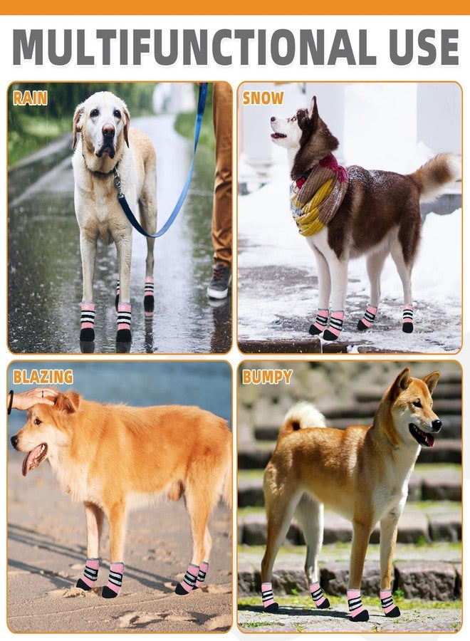 KOOLTAIL Dog Shoes for hot/Cold Pavement, Waterproof Dog Booties to Prevent Licking for Small Medium Large Size Dogs, Anti-Slip Dogs Boots & Paw Protectors Socks for Hardwood Floor - Image 2