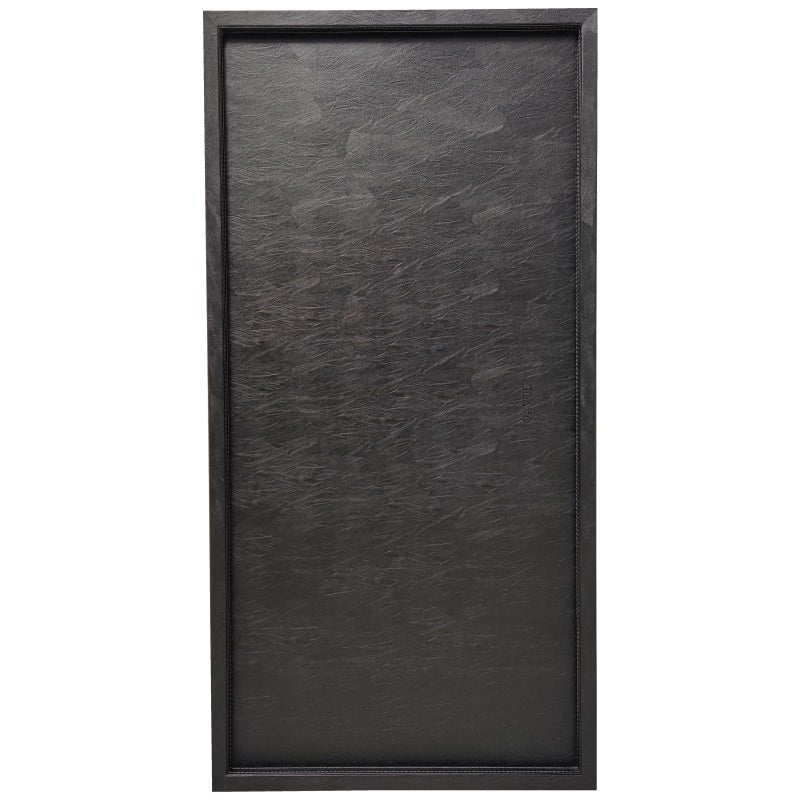 QAVOL 40 x 20 inches High-End Light Luxury Leather Rectangle Oversized Service Tray for Ottoman Tray, Coffee, Food, Family Dinner, Picnic, Party Essentials (Black, 40 x 20 inch) - Image 1