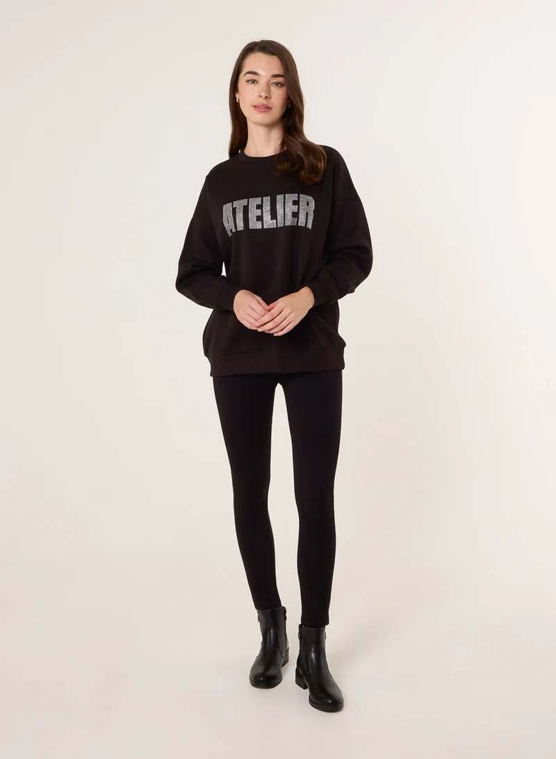 Blue Vanilla Atelier Diamante Sweatshirt