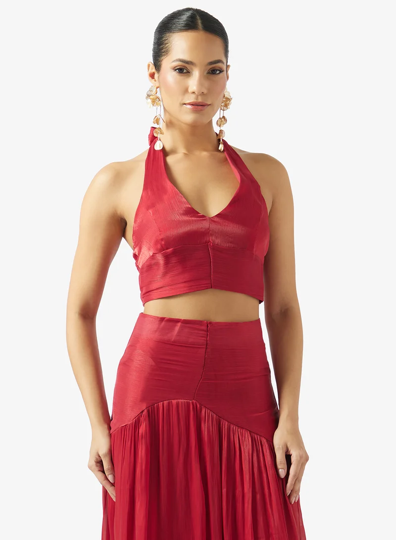 Ella  Halter Neck Top & Skirt Set for Women | Best Price UAE