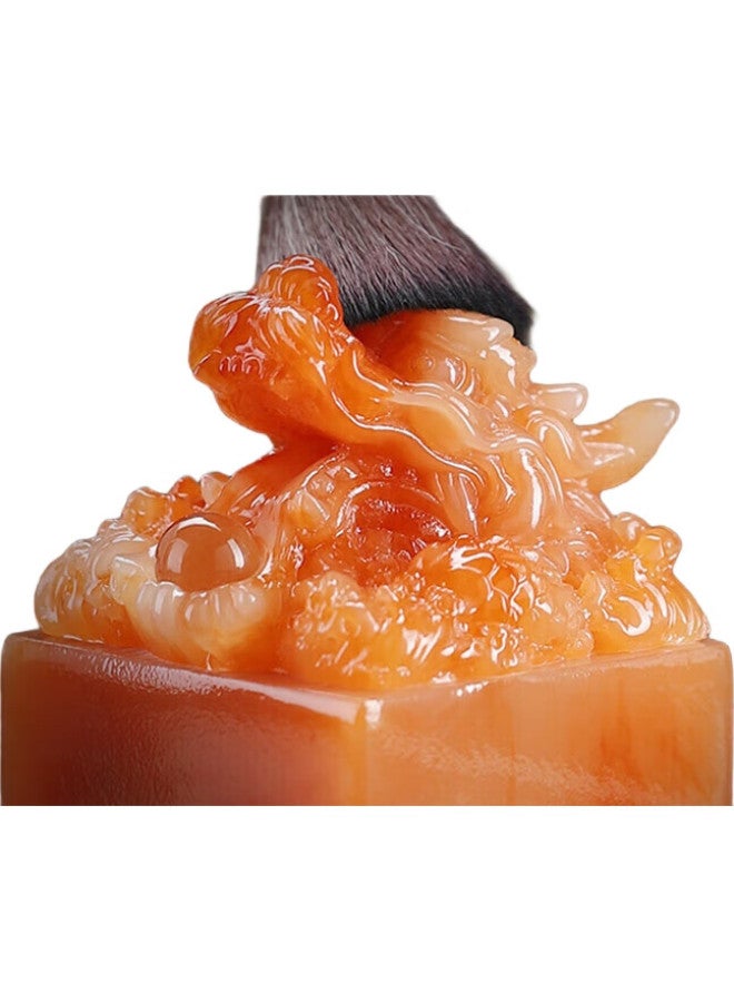 Yijuke Chinese Dragon-Inspired Color-Changing Tea Pet Ornament, Can Be Nurtured, Wealth-Attracting Jade Seal Tea Pet, High-End Tea Table Decoration, Premium Tea Accessories - Image 3