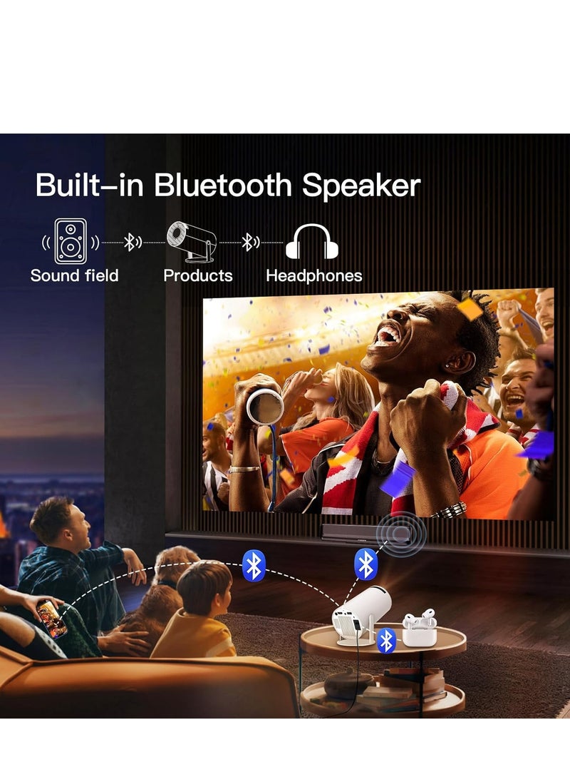 واي تي - جهاز عرض ذكي محمول HY300 Pro بدقة 4K و5G وWIFI وAndroid 13 ومسرح منزلي عالي الدقة للاستخدام الداخلي والخارجي - Image 1