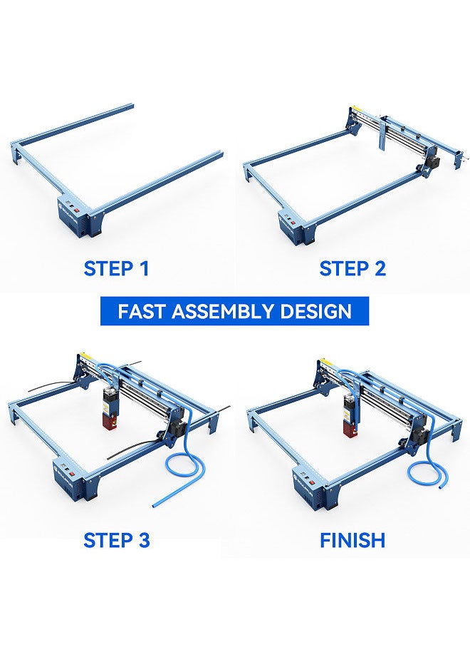SCULPFUN S10 Laser Engraving Machine 10W high-density Laser Engraver High-speed Air Assist Industrial-grade   Carving Precision 410x400mm Engraving Area All-metal structure Fast Assembly design  - Image 5