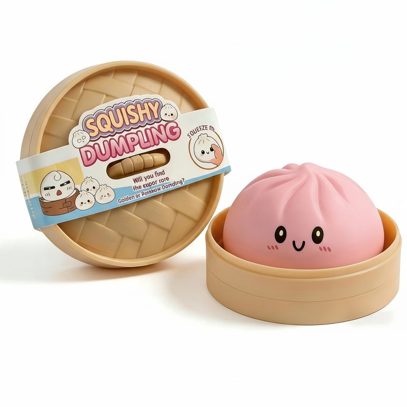 New Smiley Big Steamed Bun Squeeze Toy - Stress Relief & Slow Rebound