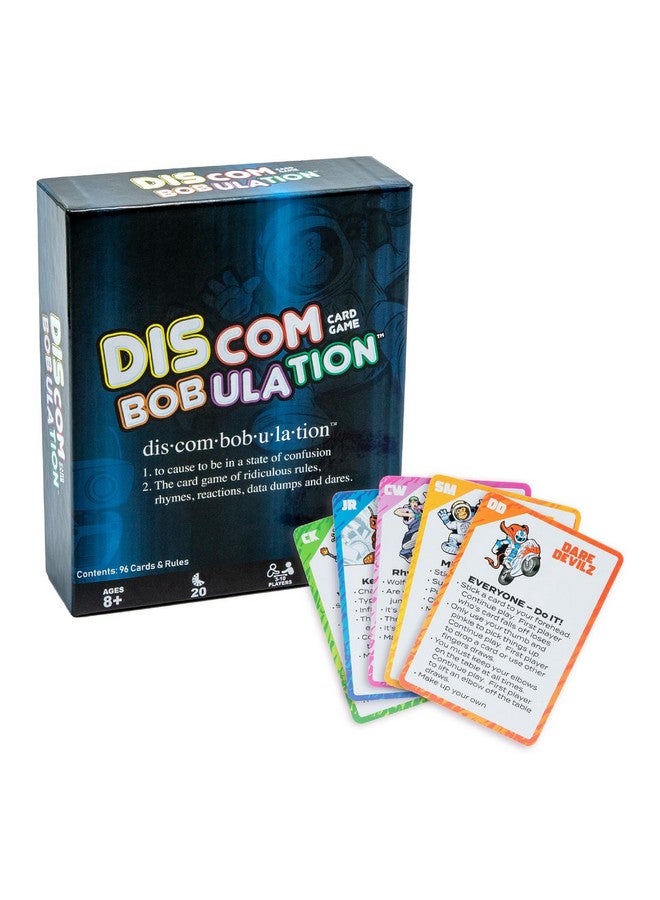 Continuum Games Discombobulation: The Hilarious Card Game of Ridiculous Rules, Rhymes, Reactions, Data Dumps and Dares. Perfect for a Party or Family get Together - Image 1