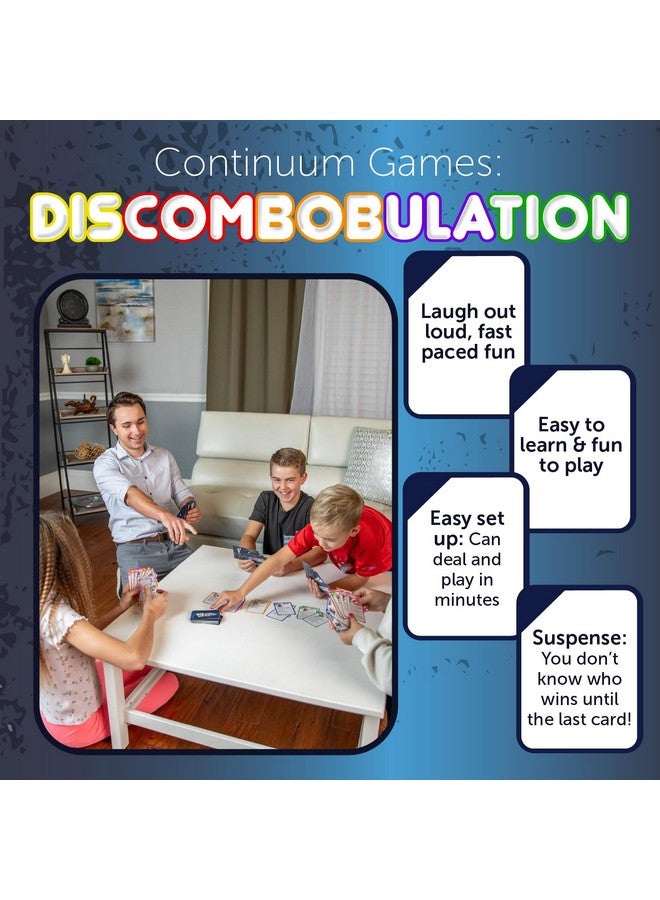 Continuum Games Discombobulation: The Hilarious Card Game of Ridiculous Rules, Rhymes, Reactions, Data Dumps and Dares. Perfect for a Party or Family get Together - Image 2