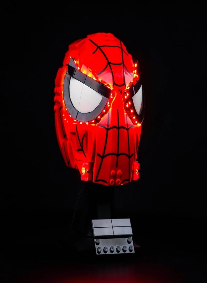 VONADO Light Control LED Light Compatible with Lego Spider Man's Mask 76285 (Lights Only, No Models) Creative Lighting Kit Accessories Compatible with Lego 76285 Spider Man Mask Set - Image 2