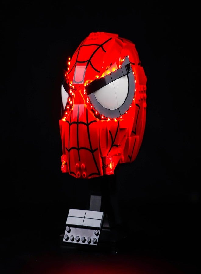 VONADO Light Control LED Light Compatible with Lego Spider Man's Mask 76285 (Lights Only, No Models) Creative Lighting Kit Accessories Compatible with Lego 76285 Spider Man Mask Set - Image 3
