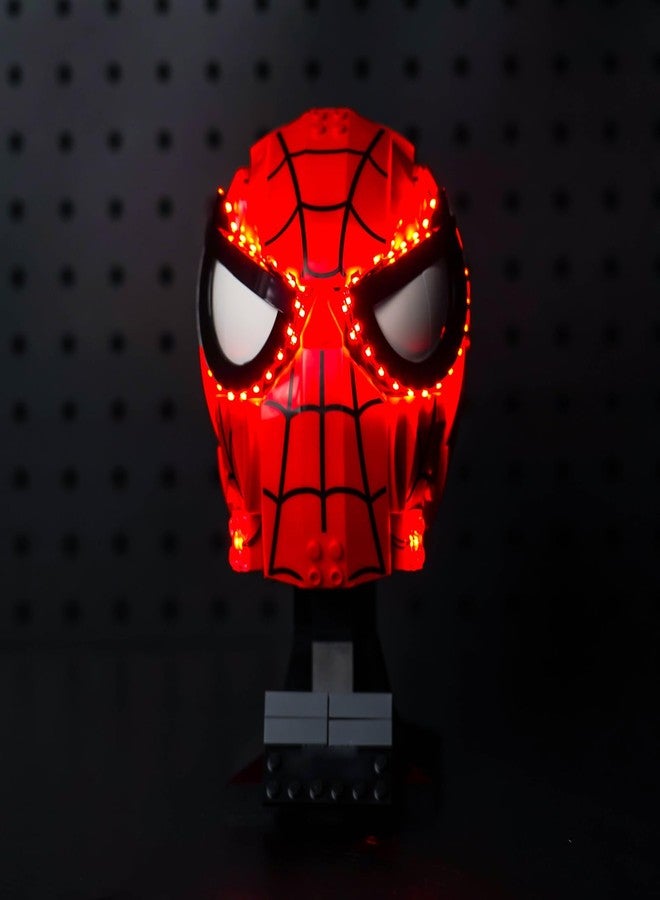 VONADO Light Control LED Light Compatible with Lego Spider Man's Mask 76285 (Lights Only, No Models) Creative Lighting Kit Accessories Compatible with Lego 76285 Spider Man Mask Set - Image 1