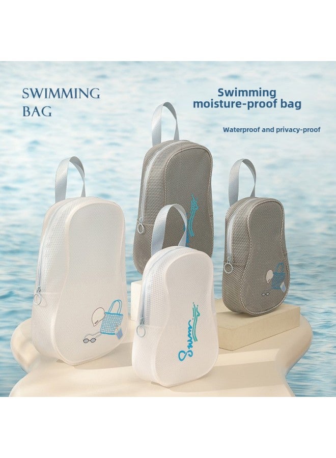 Generic Swimming Storage Bag Women's Dry And Wet Separation Swimsuit Swimming Equipment Special Portable Swimming Bag Waterproof Bag For Travel-Color:Uncompartment Black Small Size - Image 2