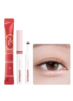 CORINGCO Shimmer Glitter Eye Maker Volume Eyeshadow Stick Quick-Hara Glitter Eye Makeup K-Beauty (2024#03 SET) 