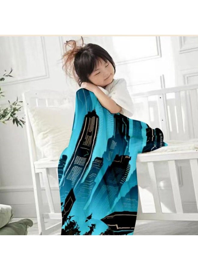 general Flannel thin blanket (warm and comfortable, suitable for sleep, gaming, dust removal and sandproof) 150cm*200cm - 1075 - Image 1
