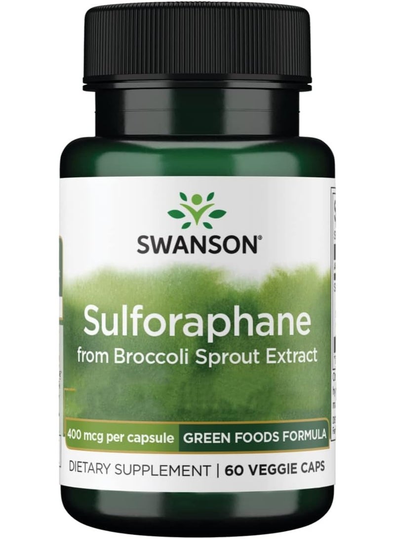 SWANSON SULFORAPHANE 400 MCG | 60 VEG CAPSULES