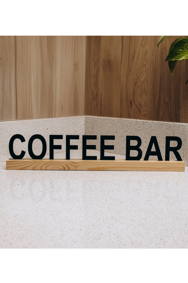 Words Co. Wood Coffee Bar Sign - Image 1