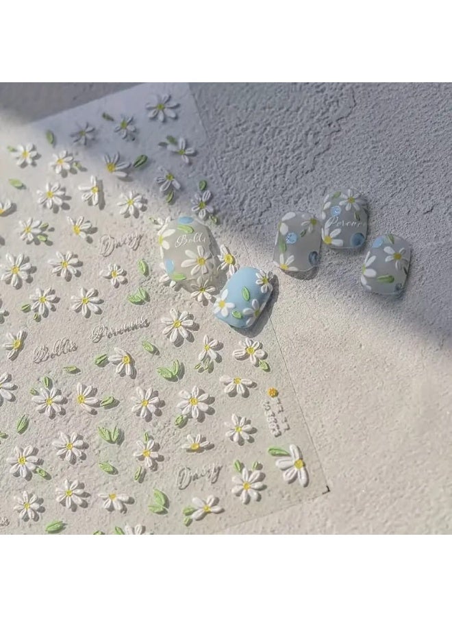 Modern 5D nail stickers - 3D for an attractive nail look in minutes - High-quality sticker compatible with nail polish and gel. - Image 3
