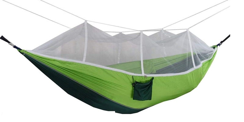 DOLPHY Portable Camping Hammock with Mosquito Net for Hiking Travel - Image 1
