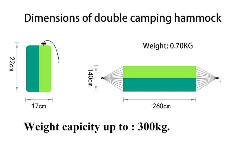 DOLPHY Portable Camping Hammock with Mosquito Net for Hiking Travel - Image 4